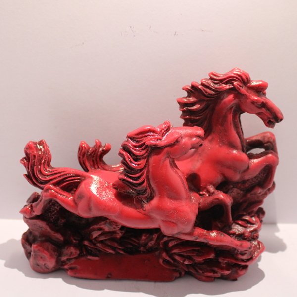 Red Galloping Horses