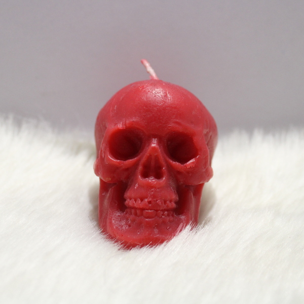 Skull Red Candle