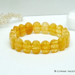 9 CITRINE FACETED CUT STONE