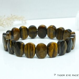 7 TIGER EYE FACETED CUT STONE